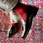 Black italian luxe calf loafer