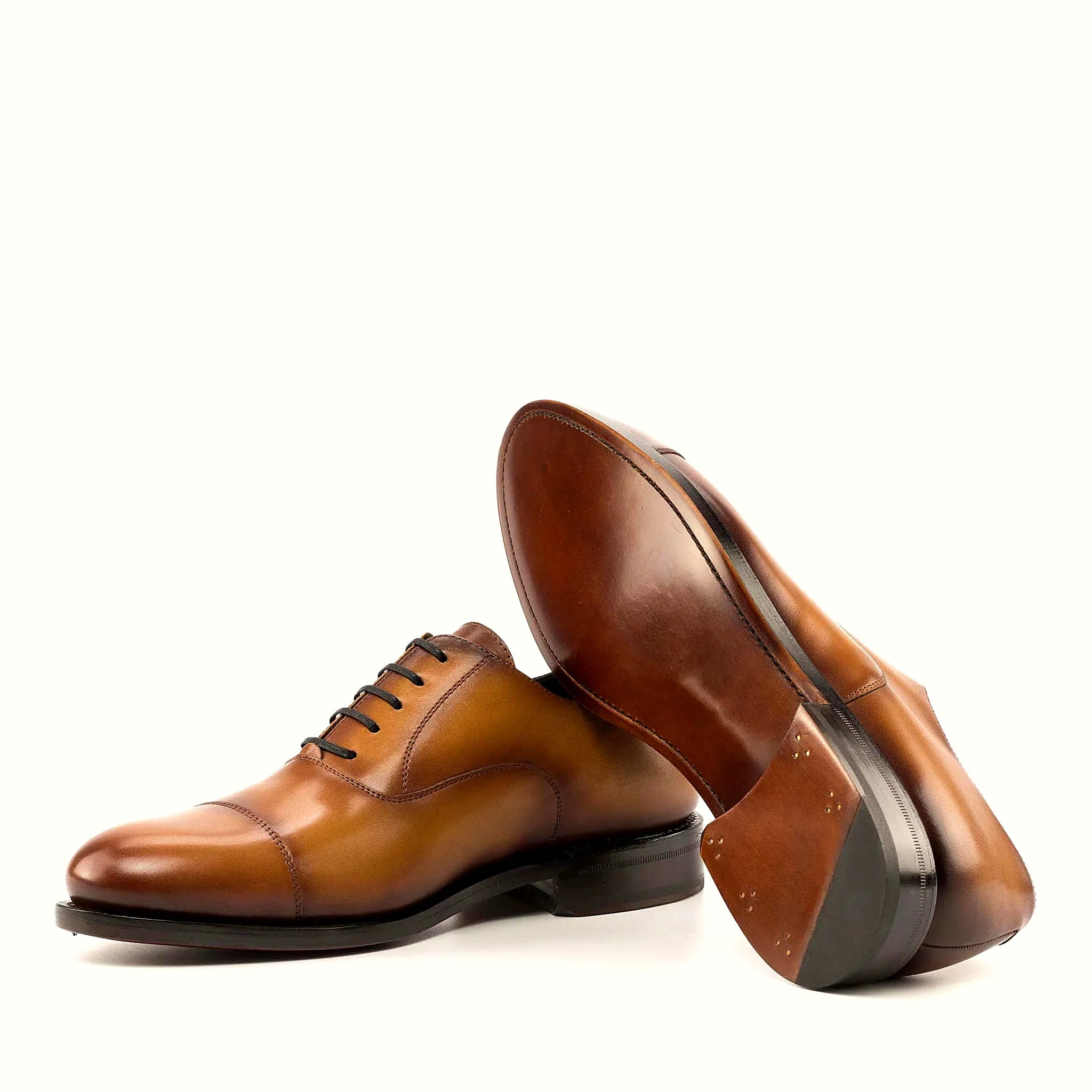 Tan calf leather lining inside
