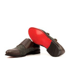 Plain red leather sole