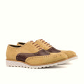 Brogue perforation along the sides and toe cap