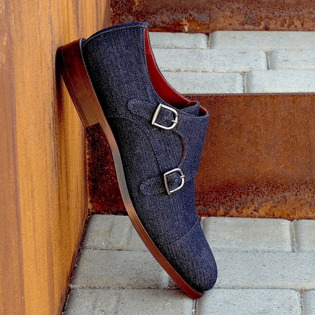 Red calf leather lining inside