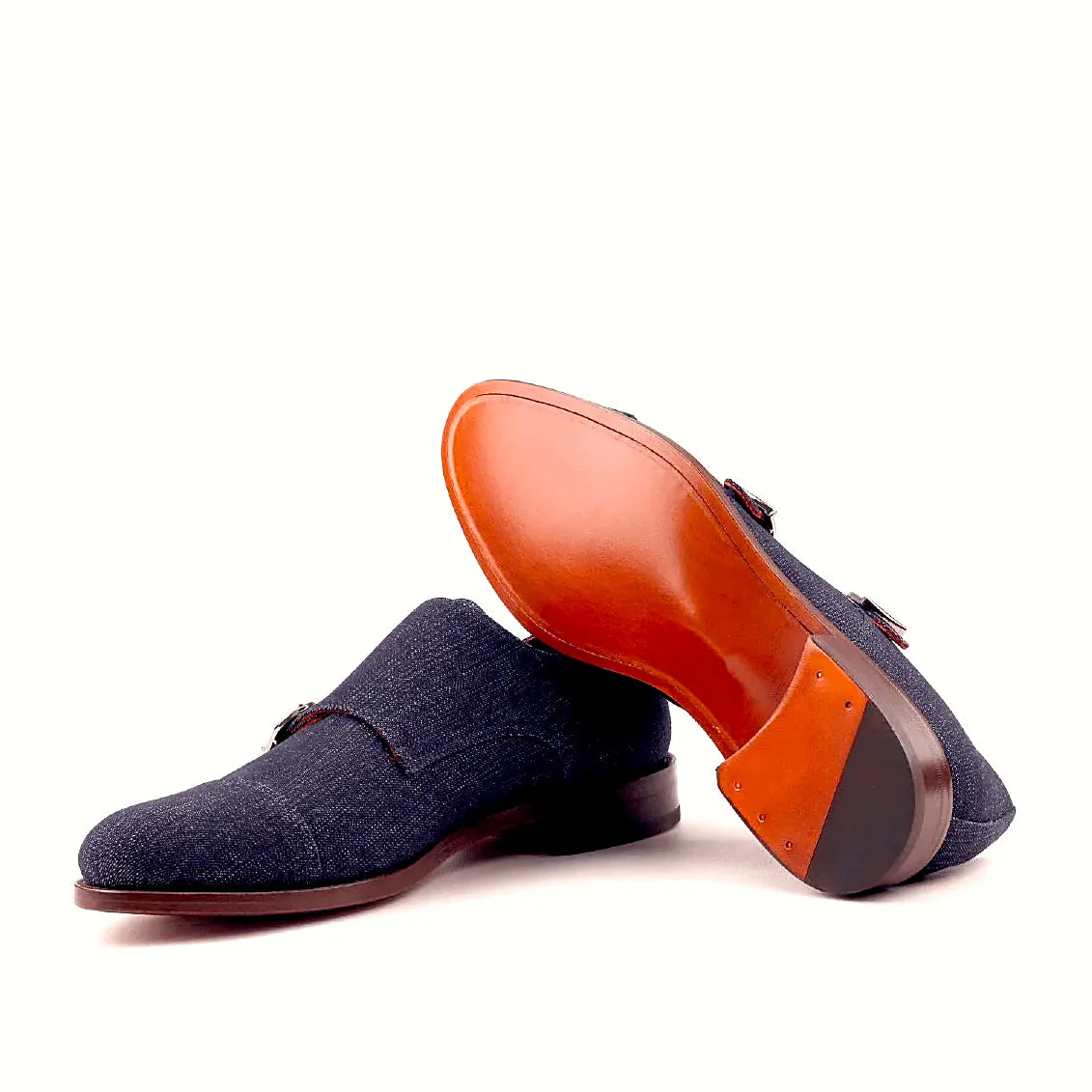 Plain cognac leather sole