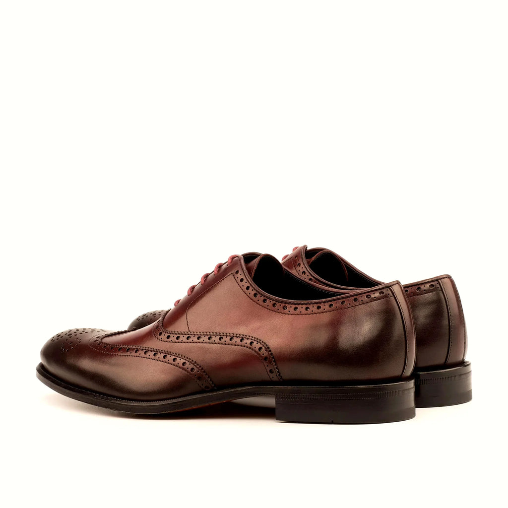 Brogue pattern across the toe cap