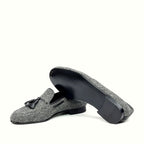 Leather sole under the loafer