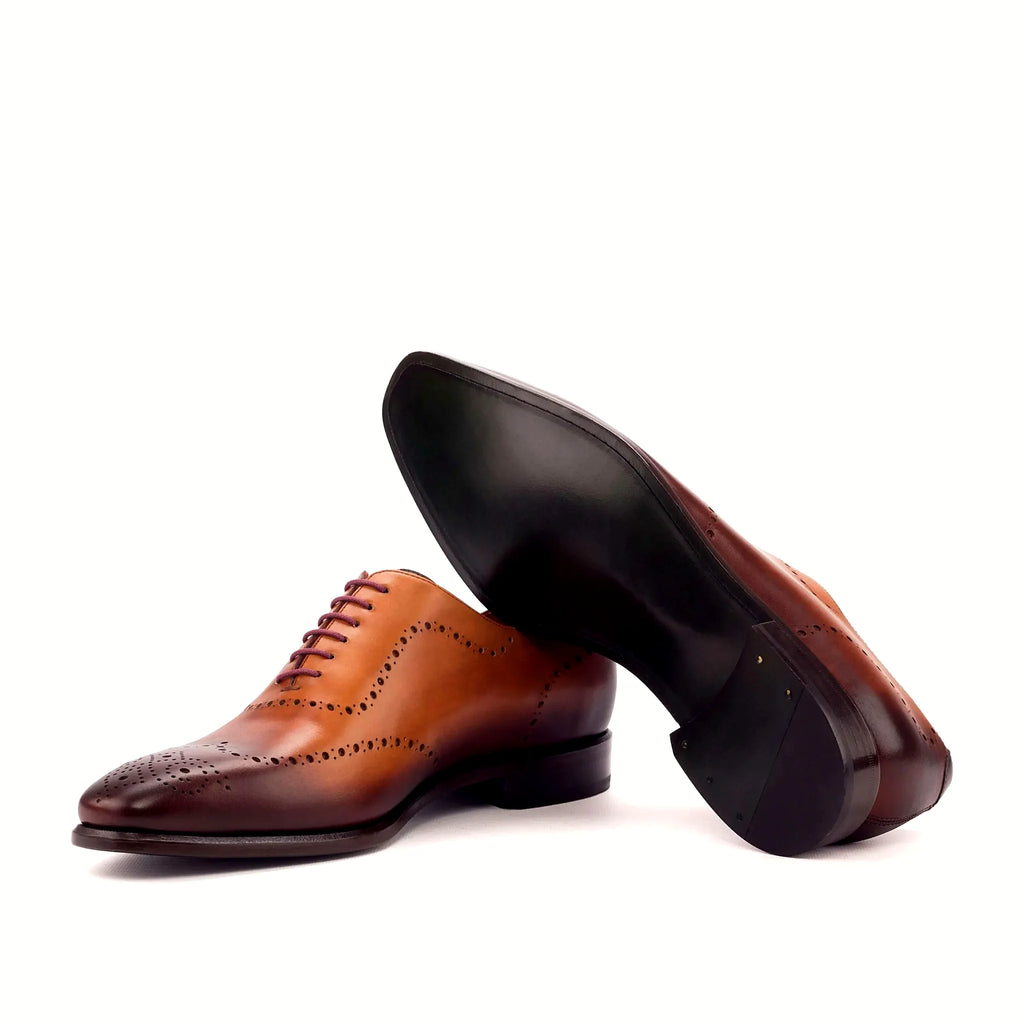 Plain forrest green leather sole