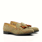 Tweed sartorial panel on the loafer