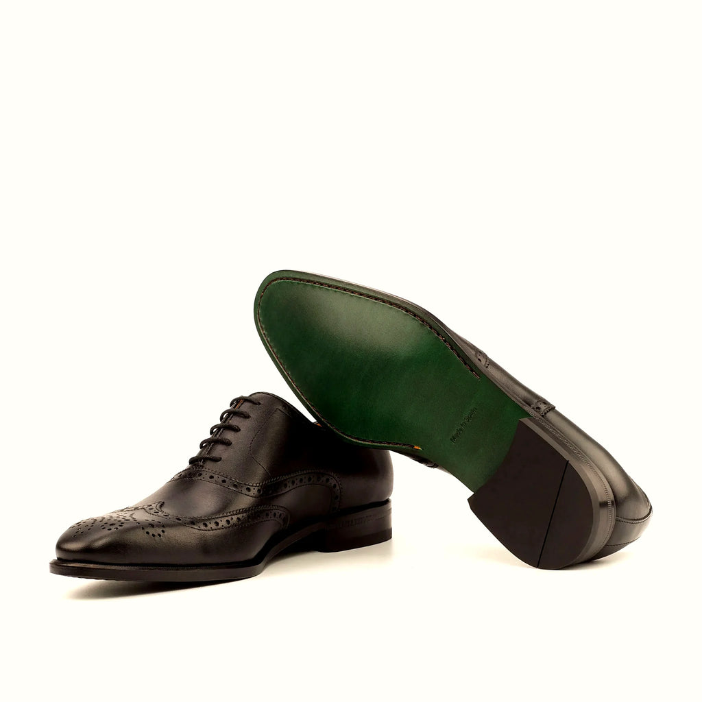 Brogue pattern across the toe cap