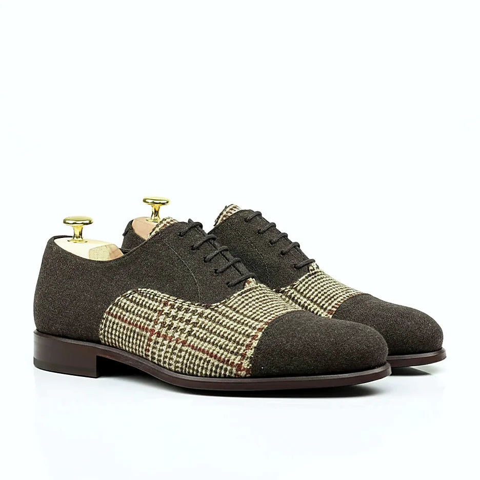 Tweed sartorial across the oxford upper