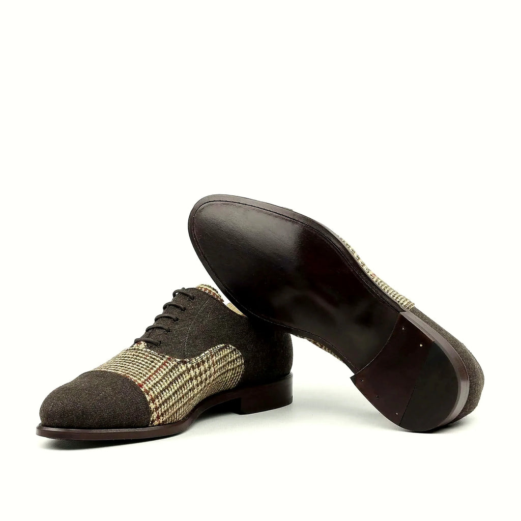 Plain brown leather sole
