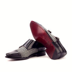 Plain dark red leather sole