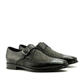 Nailhead sartorial panel on the single monk