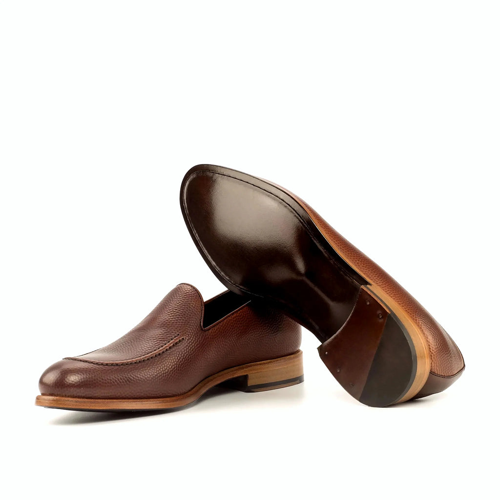 Plain brown leather sole