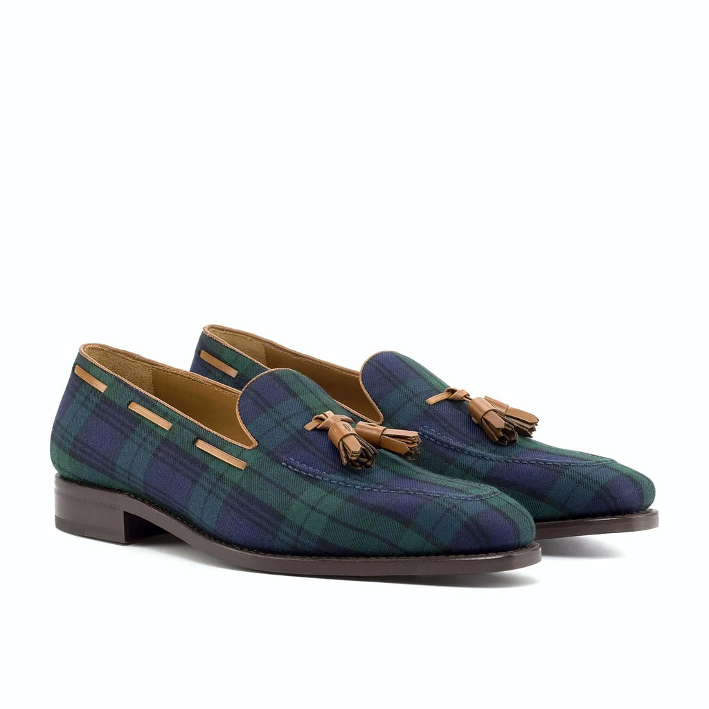 Blackwatch sartorial panel on the loafer