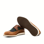 Running sole under the longwing blucher