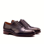 Dark brown painted calf oxford