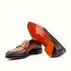 Plain cognac Goodyear leather sole