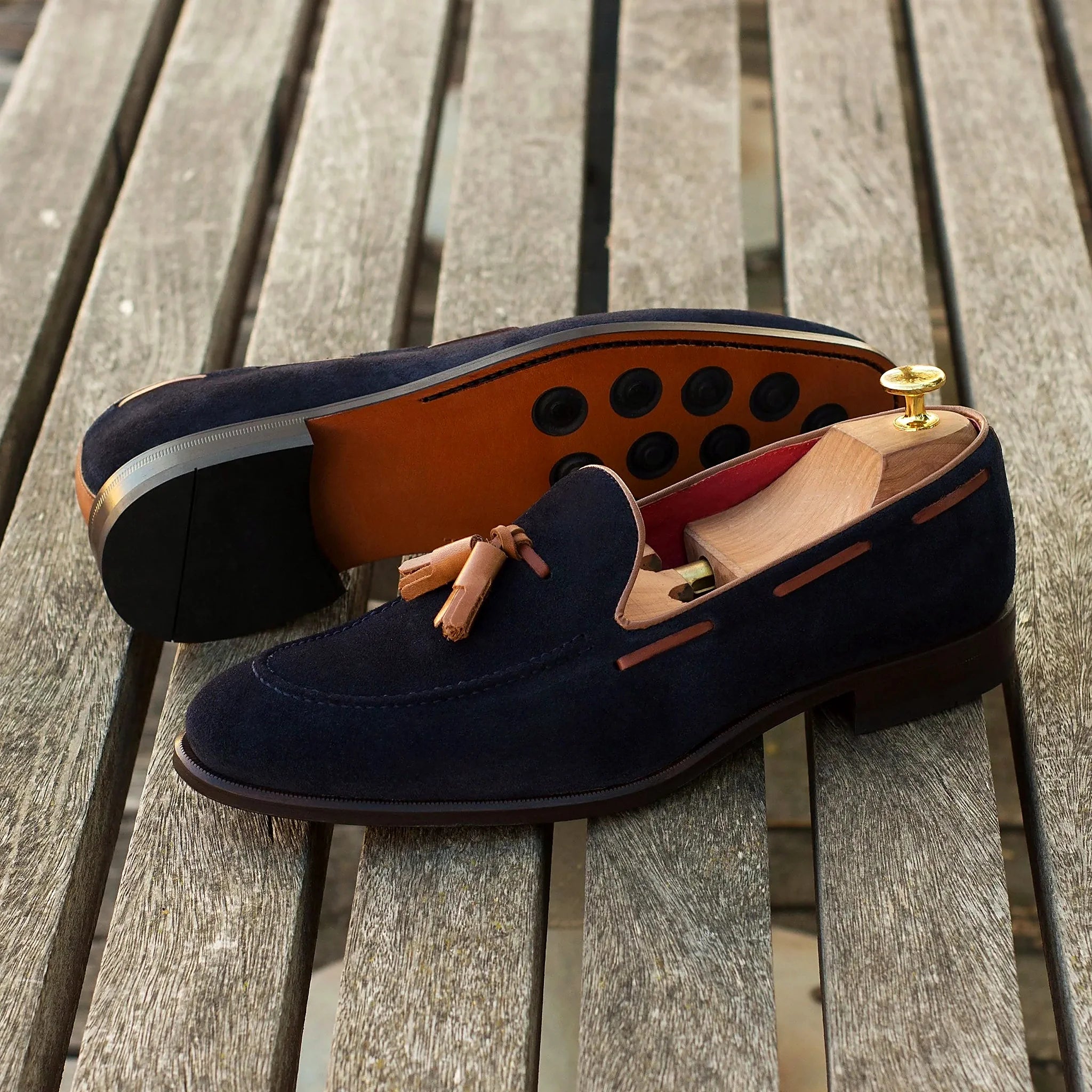 Rounded Zurigo toe on the loafer