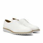 White box calf wholecut with minimal stitching