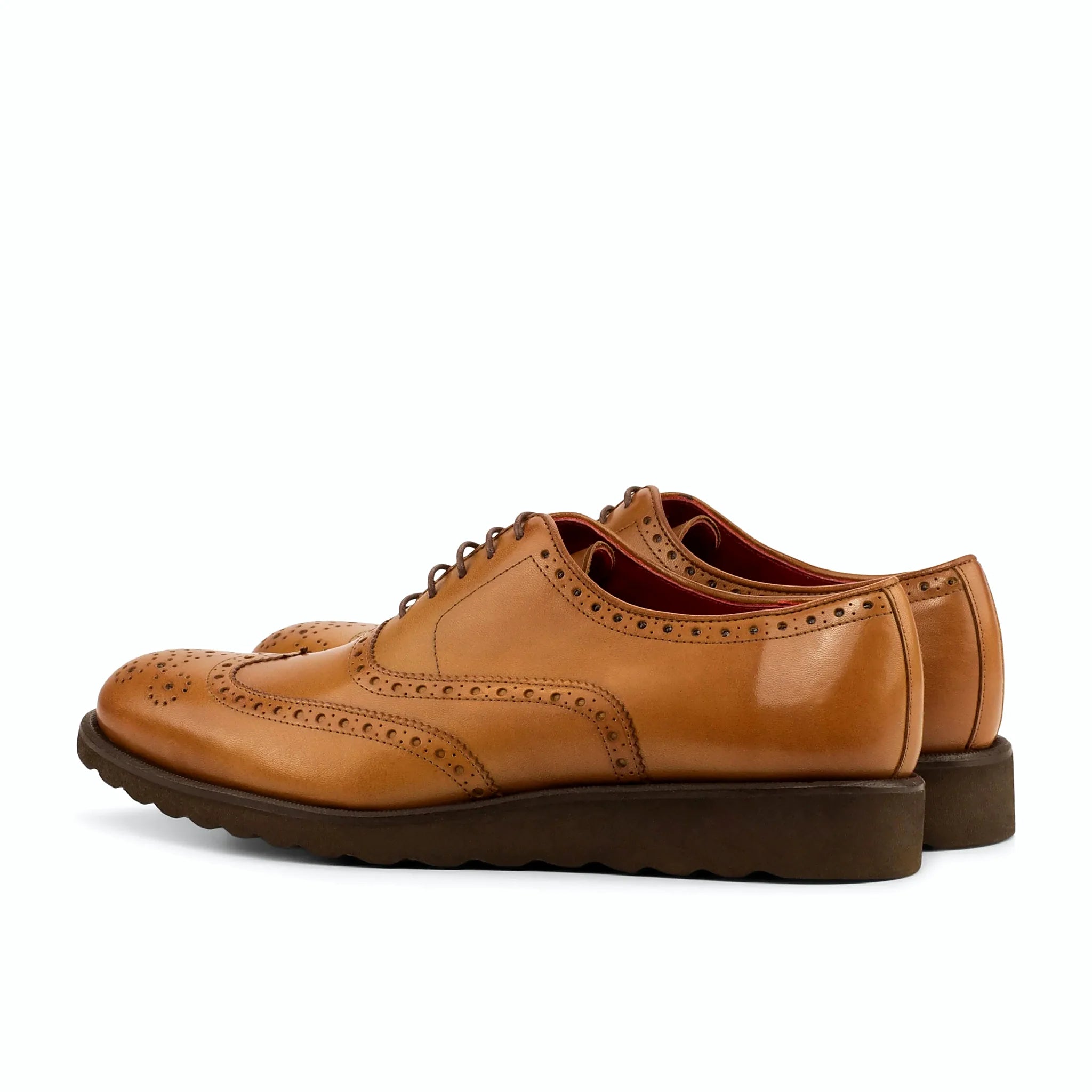 Brogue perforation on the toe cap