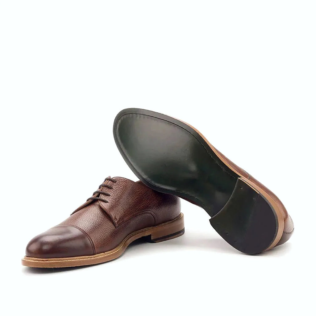 Plain forrest green leather sole