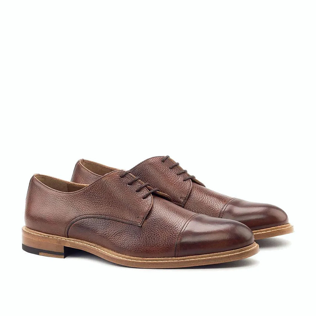 Med brown painted calf on the derby