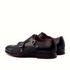 Black painted calf beside the flannel