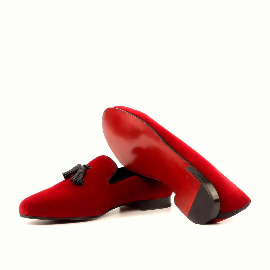 Red slipper leather sole