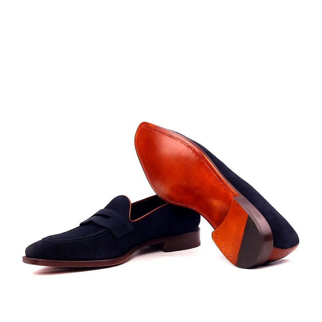 Plain cognac leather sole