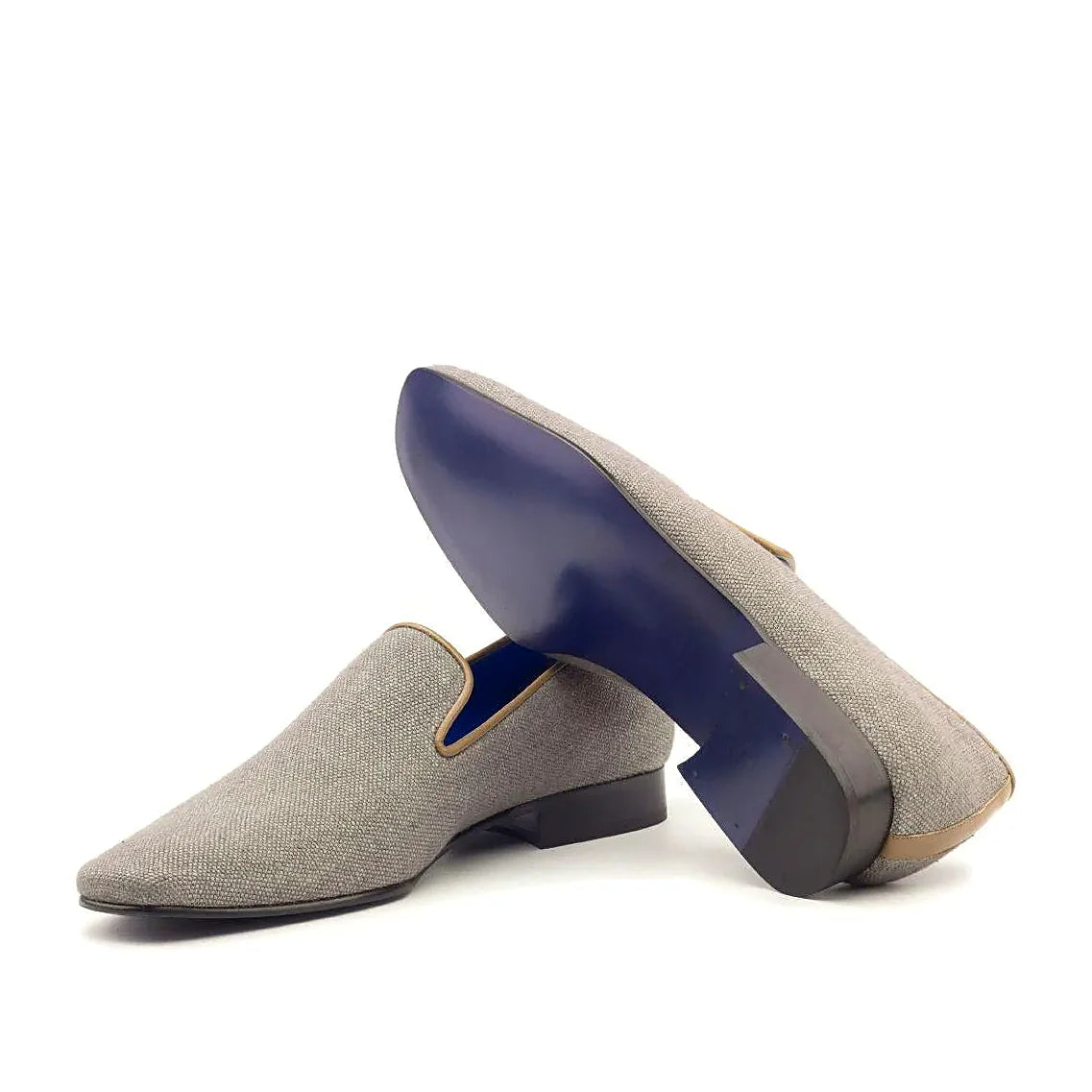 Cobalt blue calf leather lining