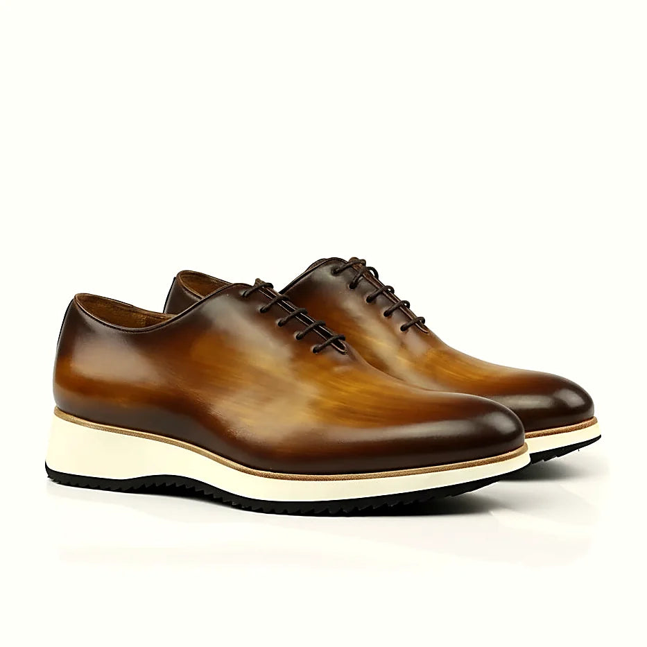 Cognac crust patina across the wholecut