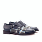Plaid sartorial panel on the double monk