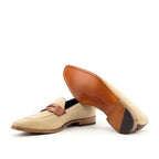 Plain cognac leather sole