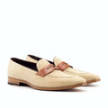 Cognac box calf on the loafer