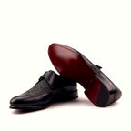 Plain dark red leather sole