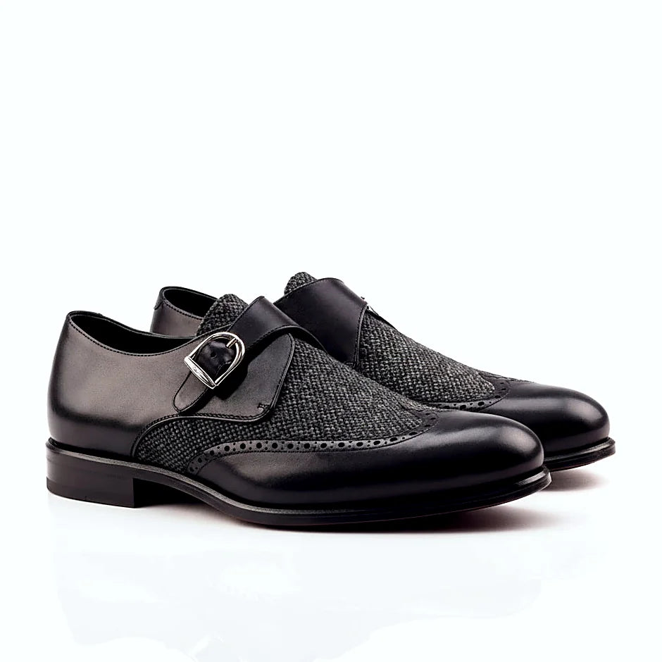 Nailhead sartorial panel on the single monk