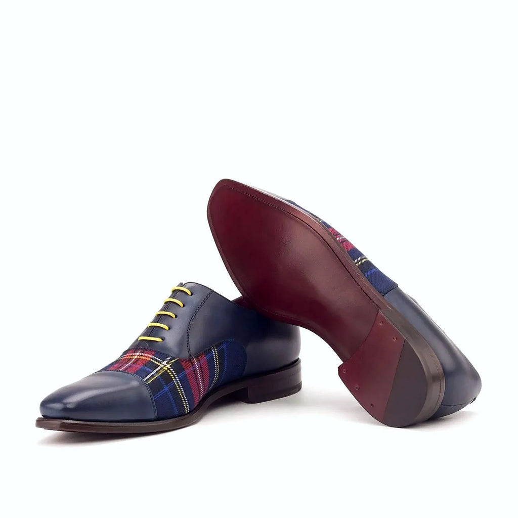 Plain dark red leather sole