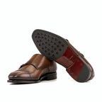 Dark red Goodyear welt with rubber dots