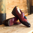 Red calf leather lining inside