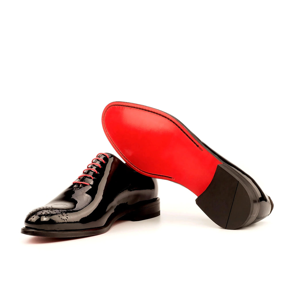 Plain red leather sole