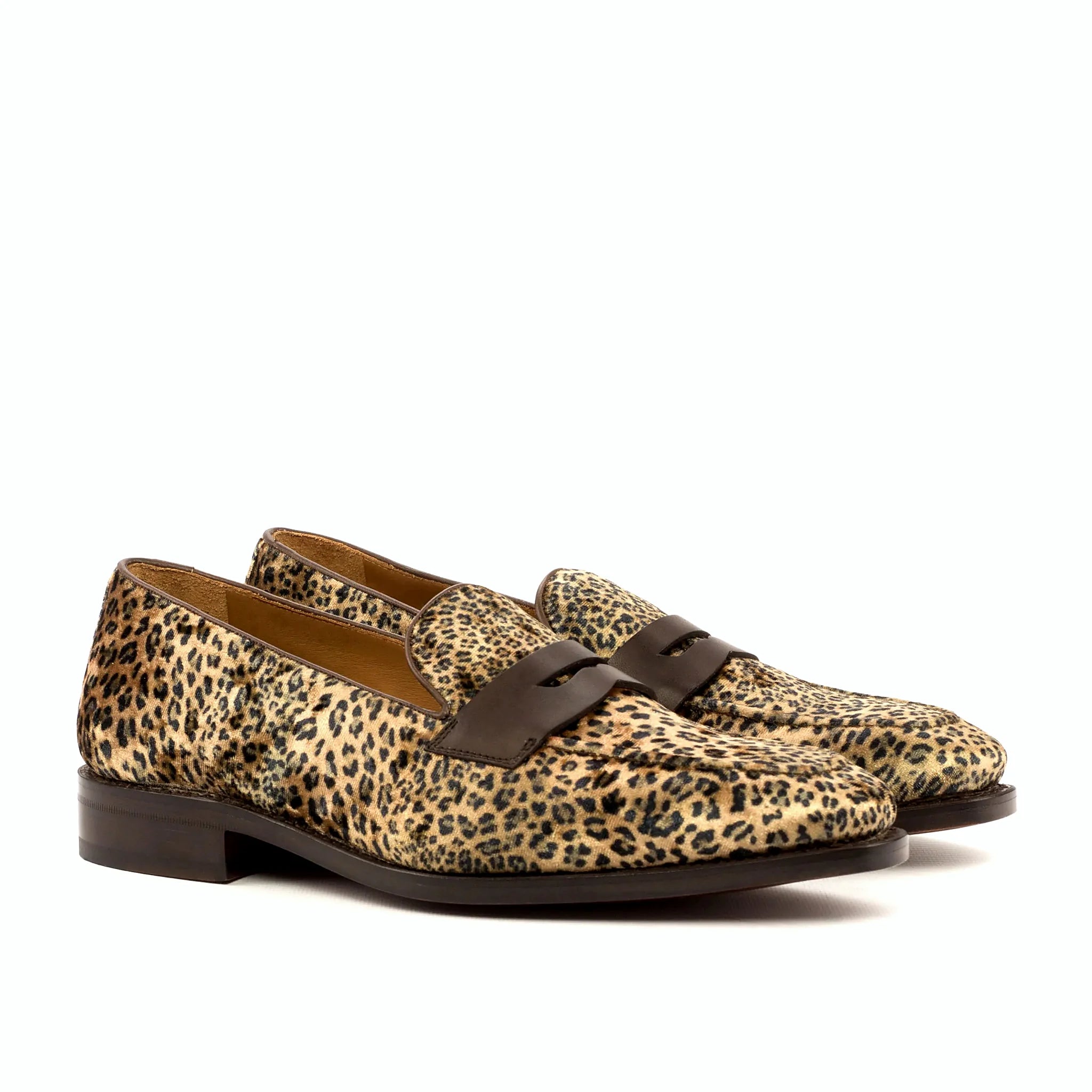 Leopard sartorial panel on the loafer