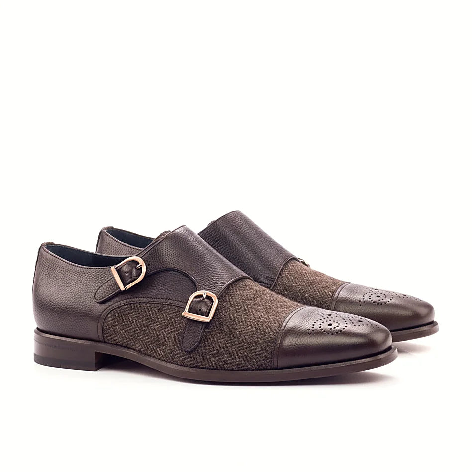Herringbone sartorial on the double monk