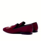 Black slipper leather sole