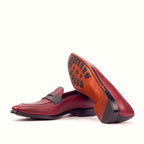 Leather sole with mountain rubber injections